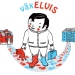 Illustration Elvis-projektet , barn med väska 