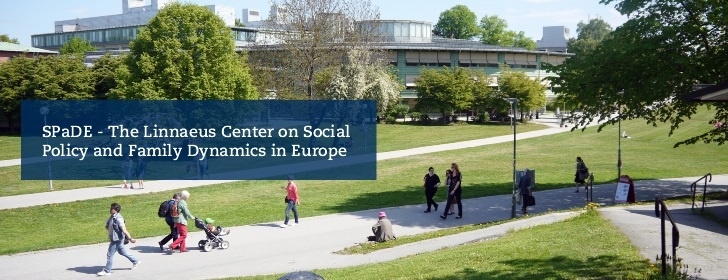 SPaDE - The Linnaeus Center on Social Policy and Family Dynamics in Europe. Photo: Agneta Hollström