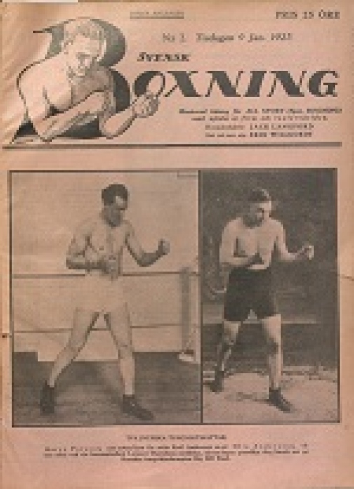 Tidskriften Svensk boxning nr 2, 1923.