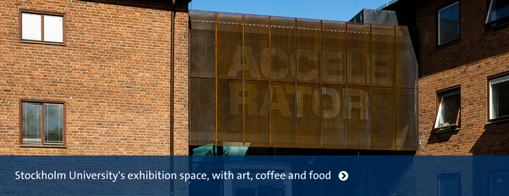 The entrance of the exhibition hall Accelerator is situated right next to our Department.