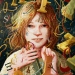 Bild på Jenny Larsson som barn. Illustrationen skapad av Emilia Dziubak.