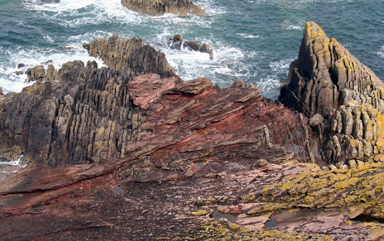 Geological formation, Siccar Point, Scotland