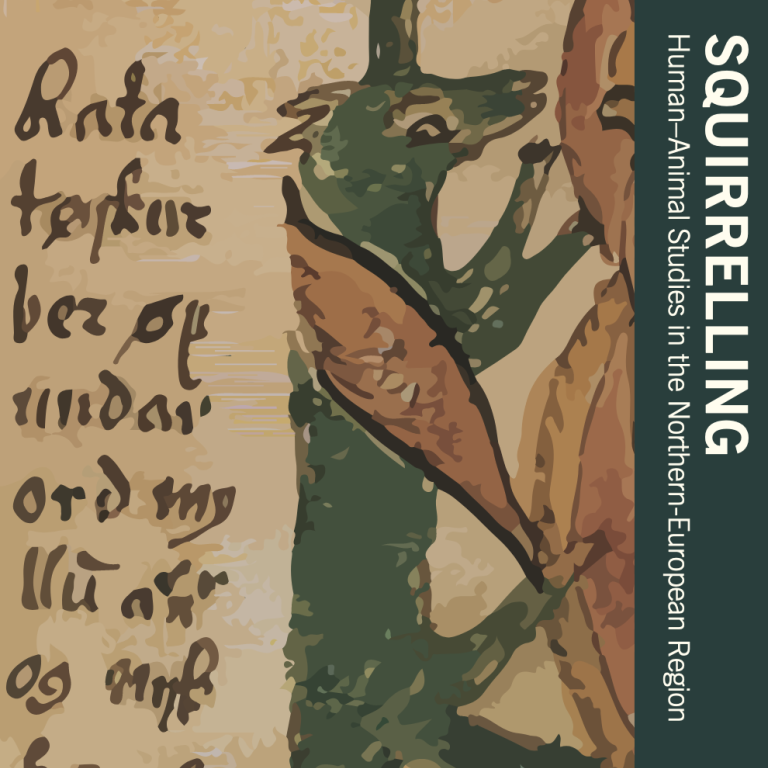 Detalj av omslaget av antologin Squirreling