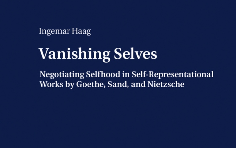 Detalj av boksomlaget Vanishing Selves av Ingemar Haag.
