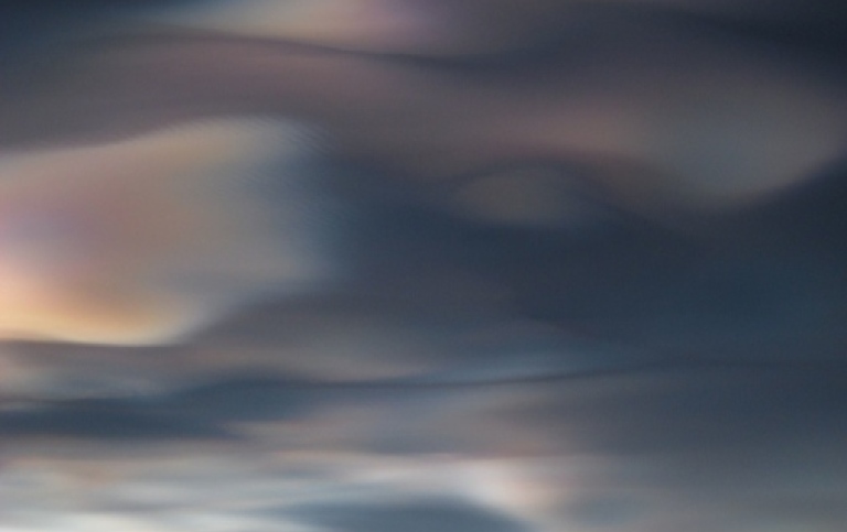 Ice polar stratospheric clouds. Photo: P. Achtert