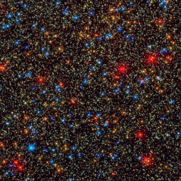 The core of the old globular cluster Omega Centauri.