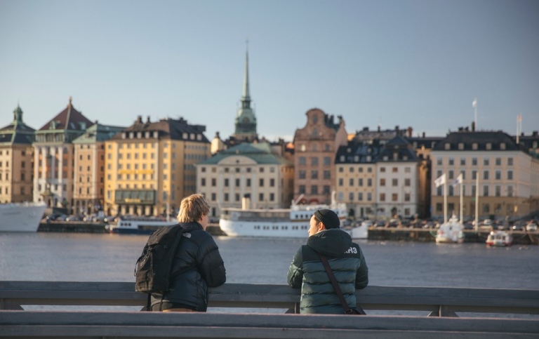 Students in Stockholm city