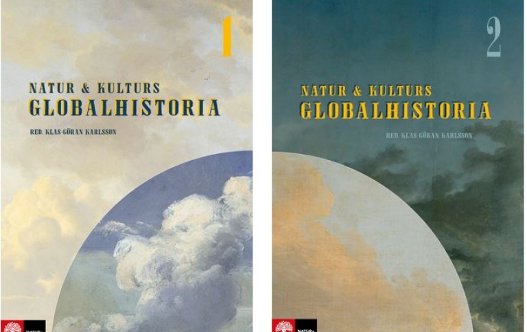 Omslag för Globalhistoria 1 och 2. 