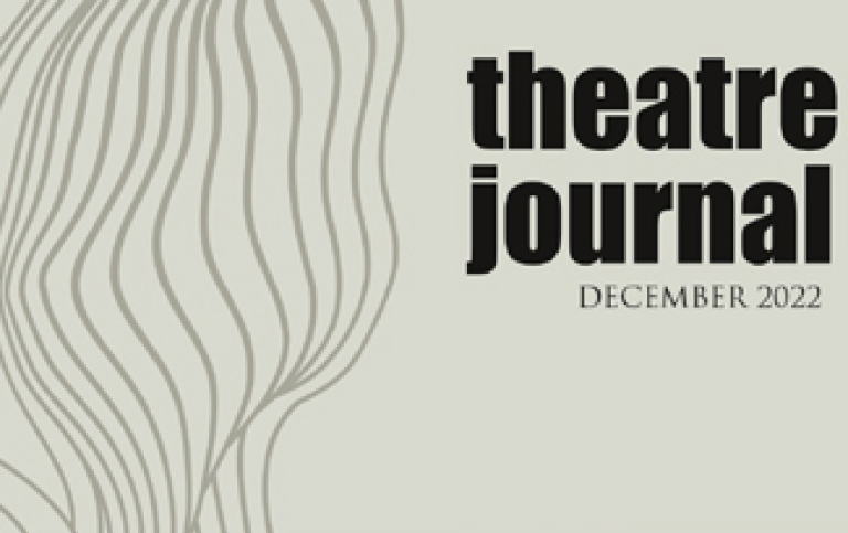 Detalj av omslaget till Theatre Journal december 2022