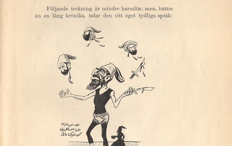 Ur Ali Nouri (pseudonym för Gunnar Noring), Abdul-Hamid i karikatyr (1903)