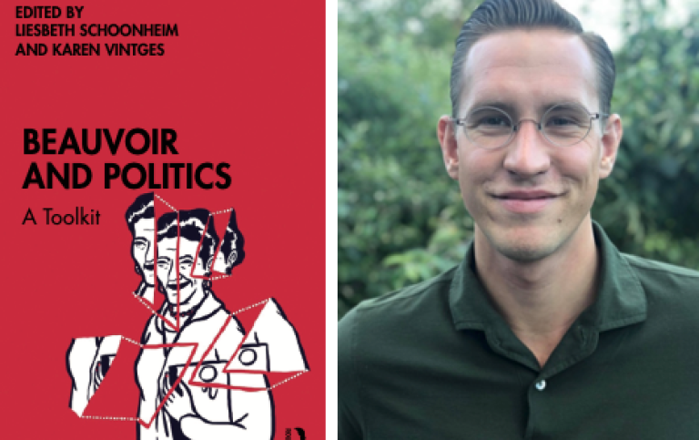 Omslaget till boken Beauvoir and politics. Adam Kjellgren