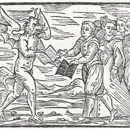 Wood engraving from Compendium Maleficarum, 1608