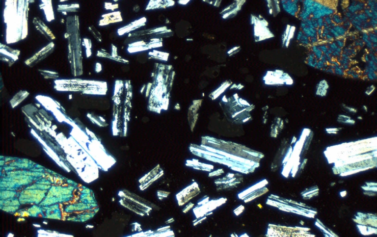 microscopic view of minerals