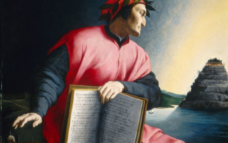 Painting of Dante.