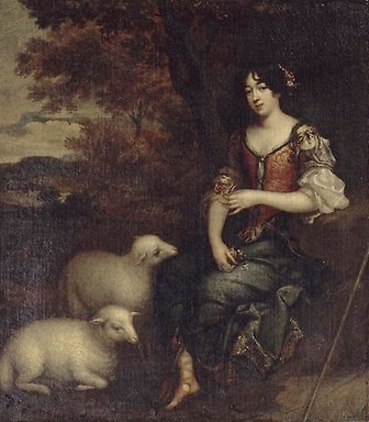 Porträtt av Madame Deshoulières, 1634-1694.