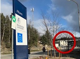 Foto från Albano med vägbeskrivning.
