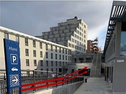 Foto från Albano med vägbeskrivning.