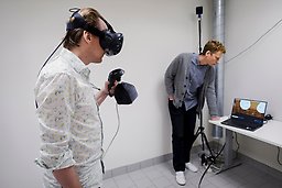 VR-rummet i luktlabbet.