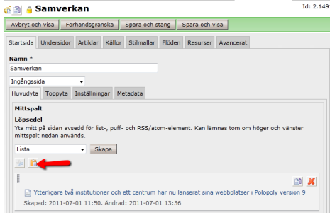Klistra in refererens