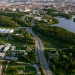 Flygbild över Frescati (fotograf Ola Ericson, Stockholmsfoto)