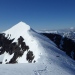 Kebnekaise's south peak photographed from the north peak on August 9th 2012. Photographer Gunhild Rosqvist.