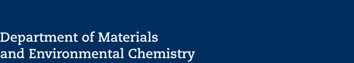 Department of Materials and Environmental Chemistry