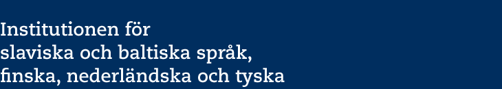 Institutionen för slaviska och baltiska språk, finska, nederländska och tyska
