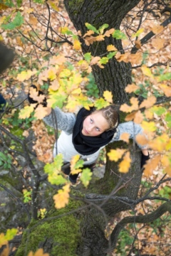 Ella Sundholm from Lugnets school in Hammarby sjöstad. Photo: Niklas Björling