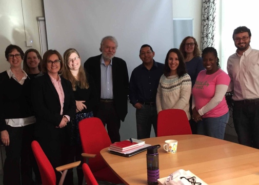 A delegation from University of Texas Arlington visting the Department of Education.