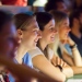 Studenter under orienteringsdagen