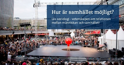 Bild: Nycirkus Sergels torg. Hur är samhället möjligt? Foto: Eva Dalin/SU