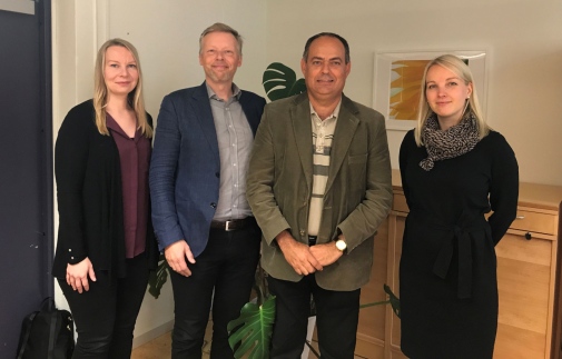 Heta Rintala, Petri Nokelainen, Lázaro Herrera Moreno and Laura Pylväs.