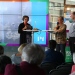 Fr.v. Cecilia Widebäck, programledare SR, Lena Kautsky, marinbiolog Stockholms universitet, Sverker Hellström, klimatolog SMHI.