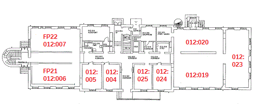 Planritning över hus 1, plan 2