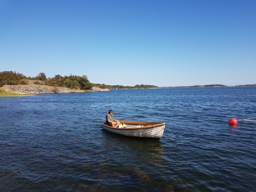 Henrik Dahlgren i fiskevattnet. Foto: Johan Gustafsson