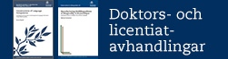 Doktors- och licentiatavhandlingar