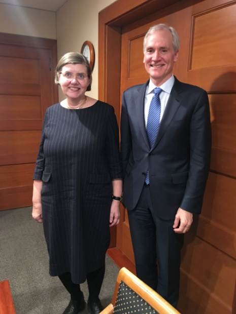 Astrid Söderbergh Widding and Marc Tessier-Lavigne