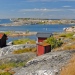 Bodar och hus på Huvudskär i Stockholms skärgård. Foto: Fredrik Wulff/Azote