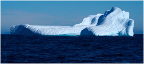 icebergs off the coast of Upernavik.