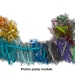 Molekylstrukturen på det fotosyntetiska komplex I-proteinet, som sitter i cyanobakteriens tylakoidmembran. Proteinet består av olika ihopkopplade moduler, som fångar elektroner från övriga fotosyntetiska protein, pumpar proton över ett biologiskt membran, och koncentrerar koldioxid. Bild: Patricia Saura.