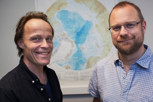 Anders Götherström and Love Dalén, Center for Paleogenetics. Photo: Jens Lasthein