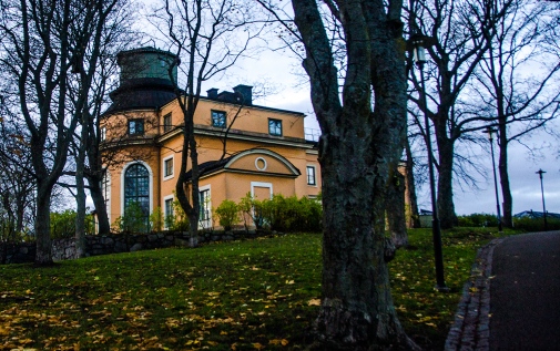 Stockholms gamla observatorium höstväder