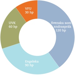 Programöversikt ämneslärare gymnasiet svenska som andraspråk-engelska (diagram)