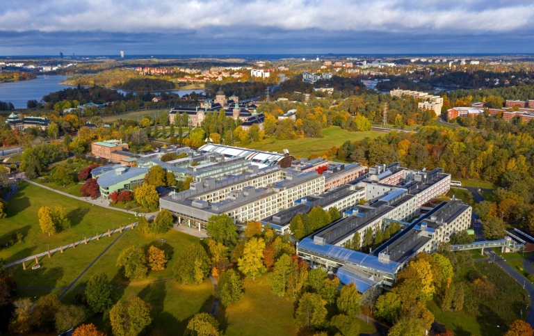 Flygbild över Arrheniuslaboratoriet