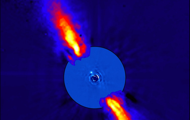 Infrared image of Beta Pictoris.