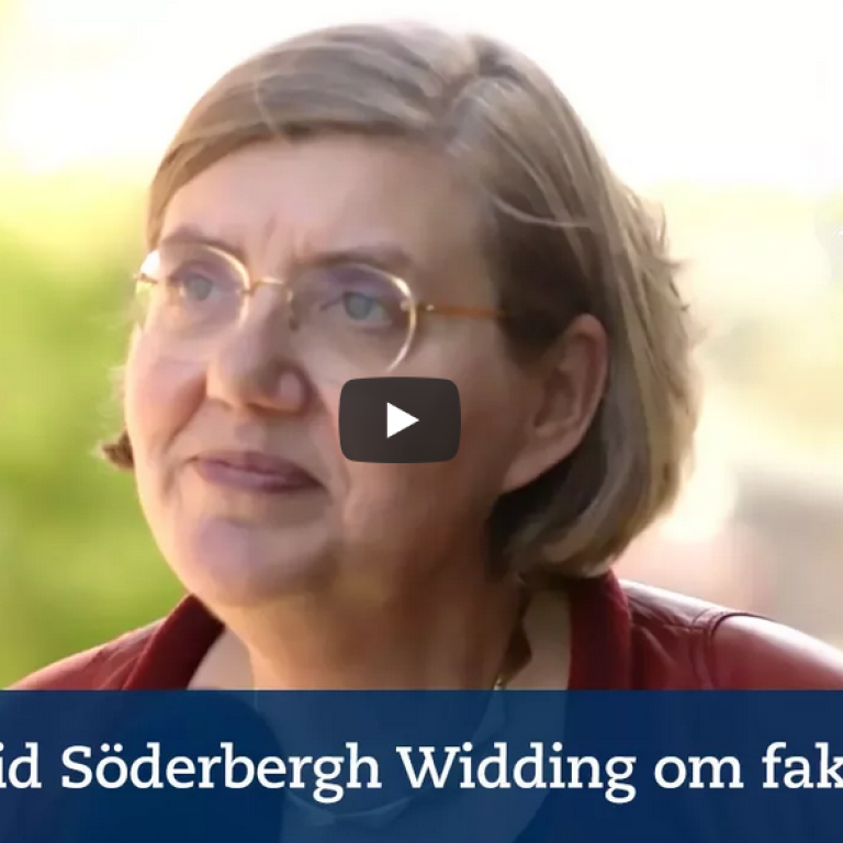 Rektor Astrid Söderbergh Widding om faktatillit