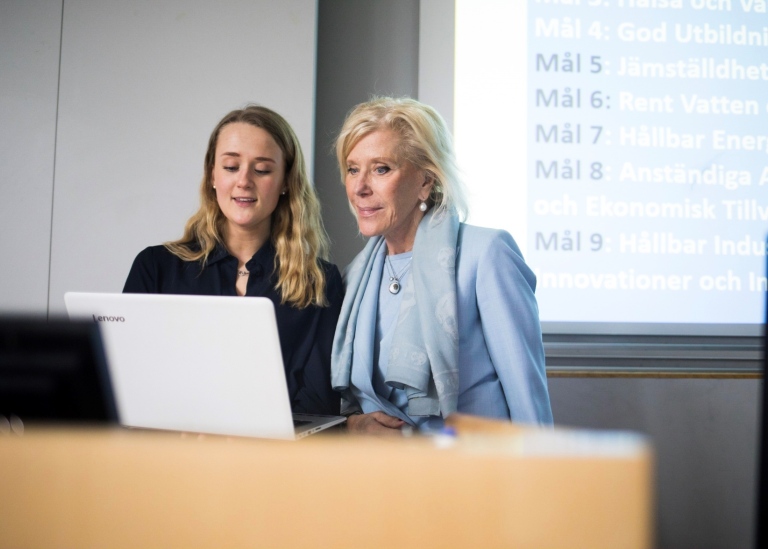 Studenten Amanda Karlsson o Li Malmström