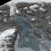 3D-visualization showing the seafloor bathymetry of the previously uncharted Sherard Osborn Fjord, north Greenland. The red line illustrates The inflowing warmer water of Atlantic origin that is partly prevented from reaching Ryder Glacier by a bathymetric shoal. Illustration by Martin Jakobsson