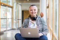 Emilia Kaufeldt, student på Kandidatprogrammet i interaktionsdesign. Foto: Jens Olof Lasthein