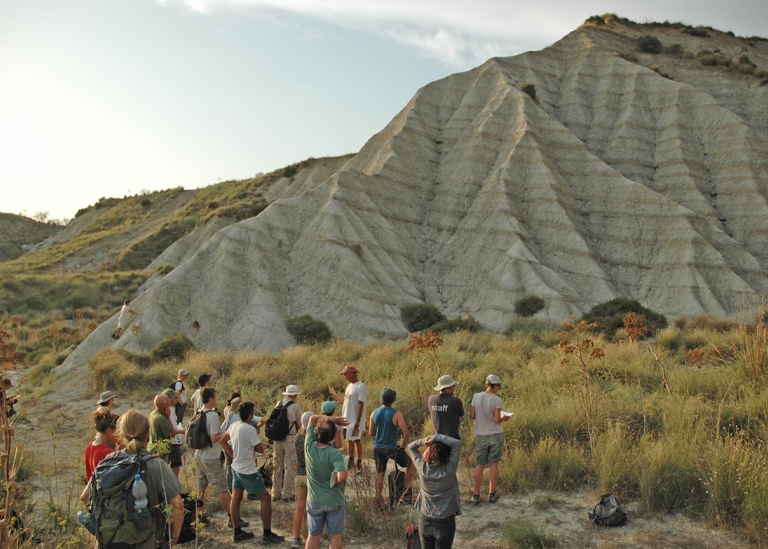 A cyclostratigraphy field excursion, Sicily, Monte San Nicola.